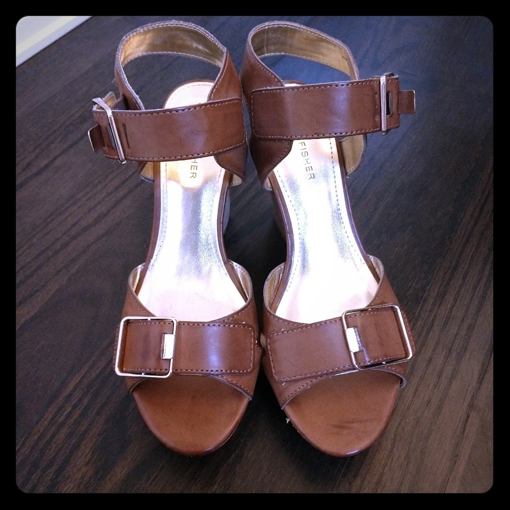 Marc Fisher Leather Wedges